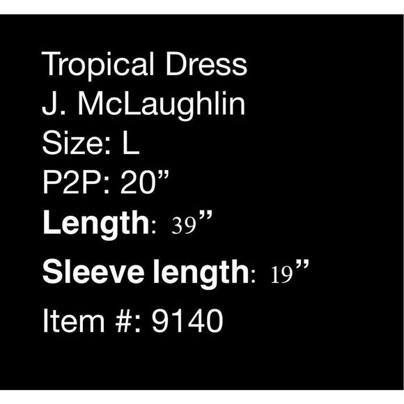 J.McLaughlin Sophia Dress in Flamingo Palm - size L - Picture 8 of 8